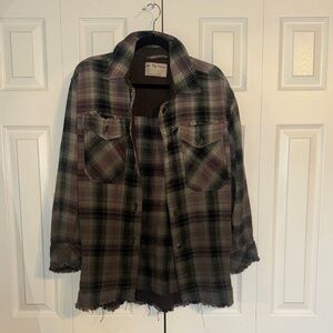 Free people plaid jacket